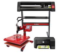 PixMax - Presse à Chaud Swing 38cm, Plotter de Découpe Vinyle et Imprimante