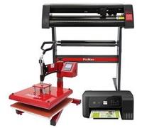 PixMax - Presse à Chaud Swing 38cm, Plotter de Découpe Vinyle et Imprimante
