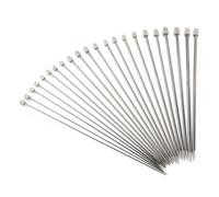 Pixnor ? 11 Paires D'aiguilles À Tricoter Simples Et Droites De 36cm De Long, 2.0mm À 8.0mm, En Acier Inoxydable, Crochet (Argent)