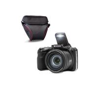 KODAK Pixpro AZ425 Appareil Photo Bridge 20MP Zoom Optique 42x + Etui - Vidéo Full HD Grand Angle 24 mm Ecran LCD 3'' - Noir