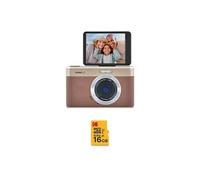 Pixpro C1 Appareil Photo Compact 13MP BSI CMOS, Zoom 4x, Ecran LCD 2.8", Flash LED, Batterie - Marron + Carte microSDHC 16 Go Class 10
