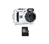 KODAK Pixpro Pack WPZ2 + 1 carte SD Kodak - Compact 16M Pixels, étanche à 15m, Anti-Choc, Video 720p, Ecran LCD 2,7 - Batterie Li-ion - Blanc