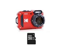 KODAK Pixpro Pack WPZ2 + 1 carte SD Kodak - Compact 16M Pixels, étanche à 15m, Anti-Choc, Video 720p, Ecran LCD 2,7 - Batterie Li-ion - Rouge - Rouge