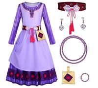PIXUYE Princess Costume Enfant DéGuisement Filles Robe De Princess Avec Accessoires Carnaval Halloween NoëL Anniversaire FêTe Partie Cosplay Costume DéGuisements 02,120cm