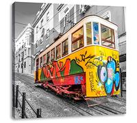 Pixxprint Arrosé Petit S-Bahn 60x60 cm Art Toile décoration