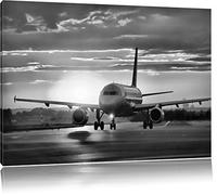 Pixxprint Avion Pays Prendre Art Toile 80x60cm Murale XXL