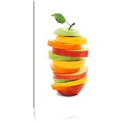 Pixxprint Delicious Torre di fette di Frutta Photo sur Toile |Taille: 80x60 cm| Peinture Murale | Art Print | prêt Couvert
