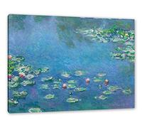 Pixxprint - Peinture sur toile - Claude Monet - Nénuphars III - Impression sur toile - Dimensions : 120 x 80 cm
