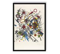Pixxprint Wassily Kandinsky Poster lithographie pour le quatrième dans cadre photo, format : 55 x 40 cm, impression d'art encadrée