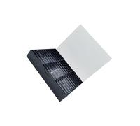 PIXZCSA Boîte de rangement anti-poussière pour faux ongles, spacieuse avec 30 compartiments, idéale pour organiser vos fournitures et créer de magnifiques, Noir, 24 x 19 x 4.5 cm