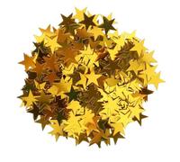 PIXZCSA Décorations de Noël, étoiles, confettis de table, étoiles à cinq branches, paillettes, décorations de fête, de mariage, accessoires de table, Or, 10 mm