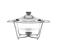PIXZCSA Ensemble de chauffe-plats et de réchauds pour buffets, idéal pour les réceptions et événements. Servis chauds et élégants, avec des options de, Argent, 20.3 x 32.8 cm