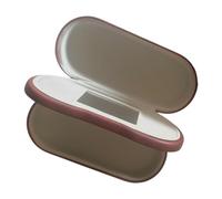 PIXZCSA Étui à lunettes compact en cuir PU alliant élégance naturelle et | rangement stylé. Cet étui est suffisamment compact pour se dans un coffret à lunettes de soleil avec miroir de maquillage.