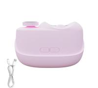 PIXZCSA Réinventez votre routine de soin des ongles avec cette tondeuse électrique 3 en 1. Son compartiment à ongles avec lumière LED peut être actionné, rose