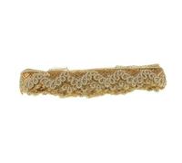 PIXZCSA Rubans de Dentelle ornés de Perles et de Fleurs, Paillettes décoratives : Un Choix idéal pour Vos projets de Mode et de Loisirs créatifs, la décoration de