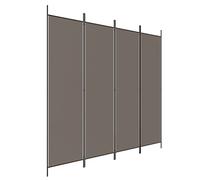 PIXZSSI Lot de 4 paravents d'intérieur anthracite 200 x 220 cm en tissu pliable multifonction cloison de séparation pour salon paravent décoratif brise-vue chambre mur de fond vestiaire privé