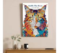 PIY PANTING Art Mural Sur Toile, Impressions Artistiques Colorées, Toile Illustration, Impression Sur Toile Animaux, Facile à Accrocher Pour Chambre Entrée Hall d'Entrée Café Studio De Yoga, 30x40 cm