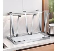 piyulk Égouttoir à tasses en acier inoxydable, égouttoir à tasses, très approprié for la table de cuisine sous le rangement des tasses