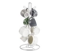 piyulk Égouttoir à tasses en acier inoxydable, égouttoir à vaisselle de cuisine, arbre de rangement for tasses sous le comptoir(Eight cup holder)
