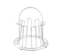 piyulk Égouttoir à tasses en acier inoxydable, support de rangement en verre, rangement de tasses sous la table de cuisine(Eight high)