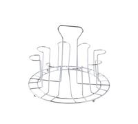 piyulk Égouttoir à tasses en acier inoxydable, support de rangement en verre, rangement de tasses sous la table de cuisine(Eight short)