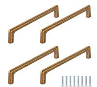 PIYYQNY Bouton Porte Placard Poignées De Meuble En Laiton Antique 4 Pièces 76 mm En Alliage De Zinc Idéales Pour La Cuisine La Chambre L'Armoire La Salle De Bain La Coiffeuse Etc