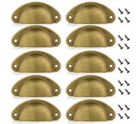 PIYYQNY Bouton Porte Placard Poignées De Tiroir Vintage En Laiton Antique 12 Pièces 81 mm Boutons De Commode Pour Portes De Cuisine Armoires Tables De Chevet Meubles Vintage