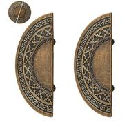 PIYYQNY Boutons De Commode Poignées De Porte D'Armoire En Laiton Antique 2 Pièces Poignées De Tiroir Vintage De 32 mm Boutons Convient Pour Commodes Cuisines Armoires Cave À Vin