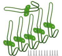 PIYYQNY Crochet Salle De Bain 6 Pièces Patère Pour Chambre D'Enfant Crochet Coloré Derrière La Porte Patère Murale Pour Suspendre Serviettes Chapeaux Manteaux Portefeuilles Vert(135mm)