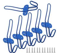 PIYYQNY Crochets Muraux 6 Pièces Patère Pour Chambre D'Enfant Crochet Coloré Derrière La Porte Patère Murale Pour Suspendre Serviettes Manteaux Portefeuilles Bleu(135mm)