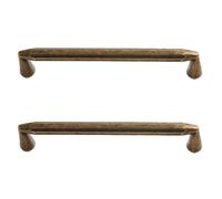 PIYYQNY Poignée Armoire 2 Pièces 320mm Boutons de Placard En Bronze Antique Poignées De Tiroir De Commode Vintage Convient Aux Portes D'Armoire Cuisine Salle De Bain Quincaillerie D'Armoire