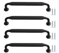 PIYYQNY Poignée Cuisine Poignées De Placard 4 Pièces 160 mm Poignées De Porte De Garde-Robe Modernes Noires Convient Pour Chambre Tiroirs De Coiffeuse Salle De Bain Portes D'Armoire