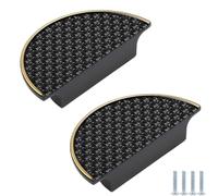 PIYYQNY Poignées Meubles Poignées De Meuble Semi-Rondes 2 Pièces 64 mm Boutons De Tiroir Noirs Vintage Boutons Convient Aux Commodes Armoires De Cuisine Portes D'Armoire Cuisines Tables De Chevet