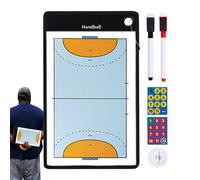 Pizarra De Balonmano Portátil - Tablero Magnético De Entrenador Con Marcador Borrable | Herramienta Profesional De Estrategia Para Competencias Y Sesiones De Coaching