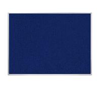 Pizarra de Fieltro Azul, Tablón de Anuncios, Pizarra con Marco de Aluminio para Tablón de Anuncios en Oficinas, Comercios, Escuelas y Hogares · m-office (120x90cm)