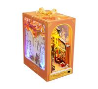 PizazzToy Puzzle 3D en bois - Librairie de Noël pour adultes - Montage DIY 3D - Puzzle en bois - Kit de bricolage - Décoration de Noël 2025 - Modèle cadeau (170 pièces)