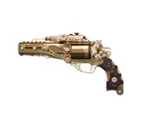 PizazzToy Puzzle 3D en bois Revolver modèle avec transmission mécanique, 318 pièces puzzle en bois adulte pistolet mécanique kit de modélisation bricolage modèle homme et femme