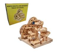 PizazzToy Puzzle 3D en bois SN113 - Modèle avec transmission mécanique - Puzzle en bois pour adulte - Kit de modélisation - Modèle de bricolage - Décoration de Noël 2025 - Cadeau