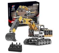 PizazzToy Puzzle 3D en métal, 2544 pièces, pour bricolage, pelleteuse, puzzle mécanique 3D, kit de modélisation, adulte, avec outils