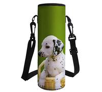 Pizding Porte-bouteille d’eau - Housse isotherme en néoprène - Support de bouteille de 500 ml ou 750 ml - Bandoulière réglable - Idéal pour les bouteilles de marche, de randonnée et les dalmatiens