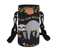 Pizding - Sac de transport pour bouteille d'eau - Bandoulière souple et durable - En néoprène - Pour le sport, la gym, la randonnée, les voyages, le camping - Suivez vos paresses de rêve