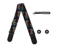Pizding Starry Sangle de guitare réglable de rechange pour sac à main basse, Ananas, taille unique