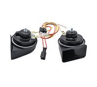 Pizgear 1 jeu de klaxons d'air de voiture étanches et puissants 110-125 dB 410/510 klaxons automatiques à tonalité haute et basse 12 V klaxon d'escargot, for Citroën, MK1 MK2 2000-2017 Corne d'escargo