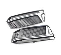 Pizgear 1 paire de couvercle de lampe antibrouillard de pare-chocs avant gauche droit de voiture grille de calandre inférieure en nid d'abeille, for A4 B9 pour, 2016-2018 8W0807681K Grille de phare an