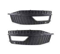 Pizgear 1 paire de grilles de calandre avant de voiture en maille nid d'abeille for pare-chocs avant antibrouillard, for A4 B8 2012-2015 S4, for lifting Grille de phare antibrouillard avant(Black 1 Pa