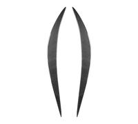 Pizgear 1 paire de sourcils et paupières de phares de voiture en fibre de carbone, garniture décorative, for Infiniti, for Q50 Q60 2014 - 2022 Autocollant teinté pour phares