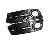 Pizgear 1 paire gauche droite voiture pare-chocs avant antibrouillard calandre gril lampe couverture garniture nid d'abeille maille hexagonale, for A4 B8 2008-2012 style de voiture Grille de phare ant