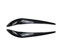 Pizgear 2 pièces garniture de couverture de paupière de sourcil de phare avant de voiture, for BMW, for X3 F25 X4 F26 2014 2015 2016 2017 Autocollant teinté pour phares(Carbon Fiber)