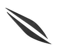Pizgear 2 pièces garniture de couverture de paupière de sourcil de phare de voiture de style de fibre de carbone, for BMW, for F30 série 3 2013 014 2015 2016 2017 2018 Autocollant teinté pour phares