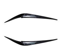 Pizgear 2 pièces Sourcils de Phare Noir Brillant, for BMW X4 X3 G01 G02 2018 2019 2020 2021 Couvercles de Paupières de Phare de Voiture Accessoires ABS Autocollant teinté pour phares(Carbon Styling)